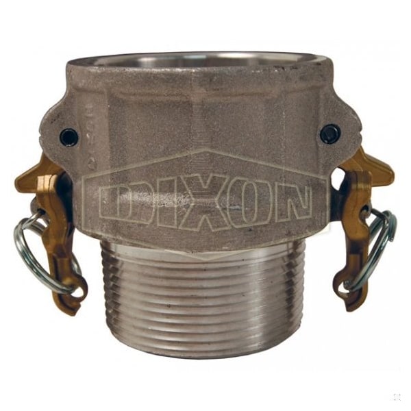 Boss-Lock Type B Cam and Groove Coupler, 2-1/2 in Nominal, Female Coupler x MNPT End Style, Aluminu